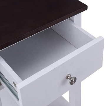 Bedroom Drawer Night Stand Shelf Storage wood cabinet