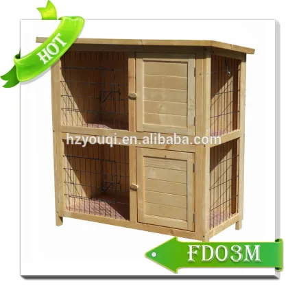 Outdoor Eco-Friendly Wooden Rabbit Cage large cages for rabbits FD03M