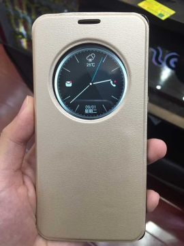 Round window Protect jacket intelligence phone case