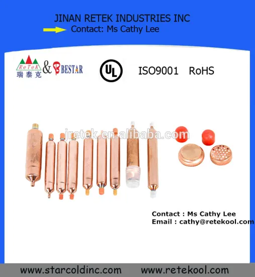 RETEKOOL China Manufacturer Refrigeration Copper Filter Drier
