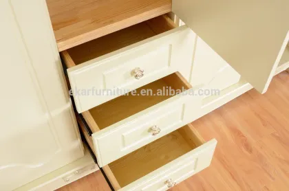 Bed room furniture design, antique solid wood armoire wardrobe