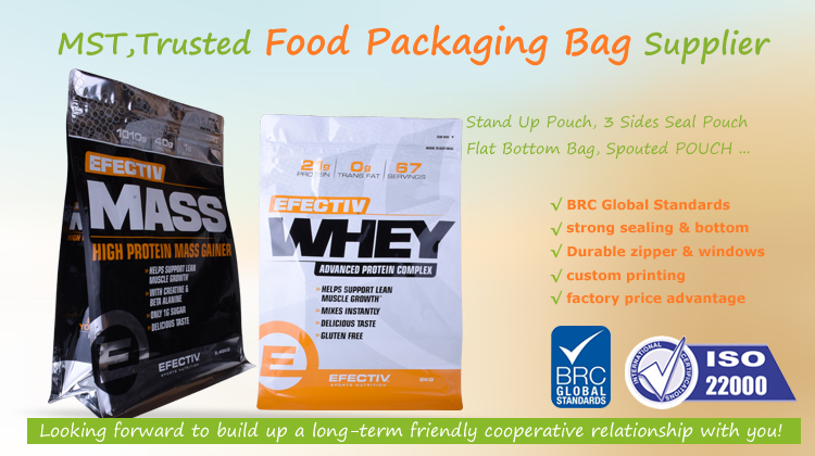 whey powder bag