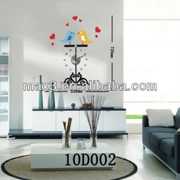 New Modern Style Home Decoration Digital DIY Decal Call Clock For Bedroom