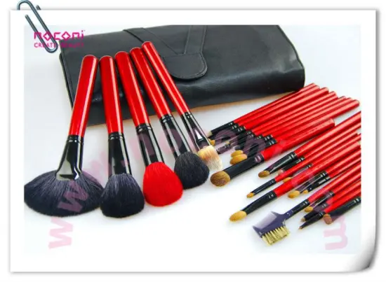 Private label 26pcs animal hair professional makeup brushes makeup sets