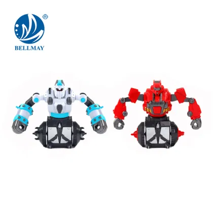 Newest Battle RC Robot Fight 360 degree Rotating RC Fighting Robot Toy For Sale