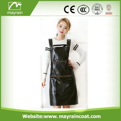 Black Adjusted PU Apron