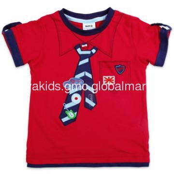 Boys Summer Cotton T-shirt  Tie Dyed with Tee Embroidered CA1229 Stock