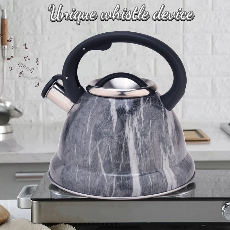 3.2qt Gray Whistling Kettle