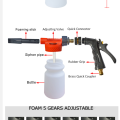 Autowaschauto Reinigung Schaumkanonenseife Seifenwaffe
