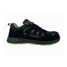 Active Step Black Suede Microfiber Safety Working Shoes