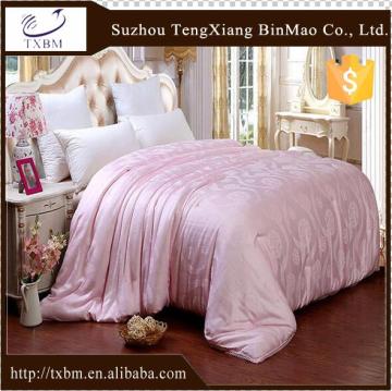 100% silk quilt with pink color for girl