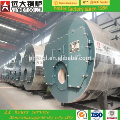 Yuanda 10ton gas fired steam boiler with baltur rello gas burner