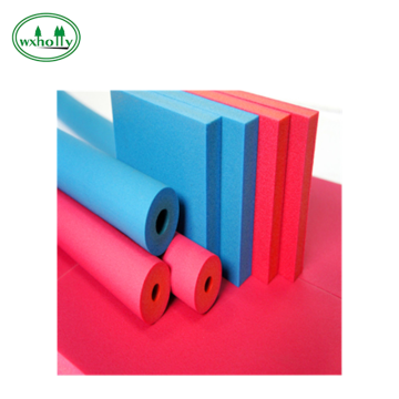 colorful rubber foam insulation pipe sheet for hvac