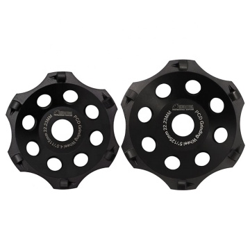 High Performance PCD Diamond Grinding Cup Wheels for Epoxy Concrete - 4.5in/5in