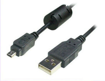 1.8m Panasonic / Lumix Digital Camera Usb Cables Black 28 Awg / 24 Awg
