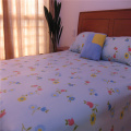 Printed Polar Fleece Three Piece Bedding Set