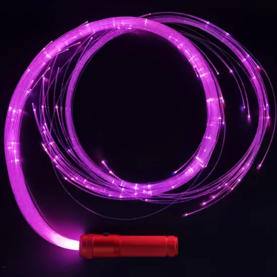 Manufacturer Wholesale Luminous Fiber Optic LED Whips for Dance