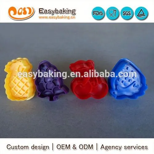 Factory Custom Plastic Fruit Shape 3D Cookie Cutters
