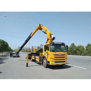 FAW 8 tons crane plate arm crane wrecker