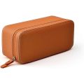 Casella di viaggio da viaggio con cerniera 2 slot in pelle PU