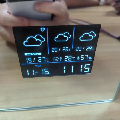 Weather Meteorology Module for Mirror: Time, Temperature, Date, and Calendar Display