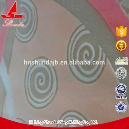 Wholesale Crystal Velvet 2.5mm Burn-out Printed Quilt Fabric