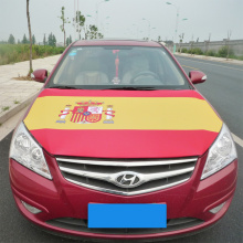 Vlag van Spanje Afdrukken Polyester Spandex motor van een auto Kapdeksel