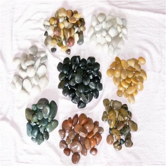 Cheap price natural stone black white driveway pebble stone