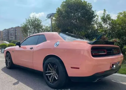 Glossy Crystal Car Body Coral Peach Vinyl Wrap