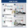 304 Stainless Steel Countertop Organizer, Non-Slip