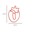 Pappersklipp metall dekorativ tecknad söt jordgubbe