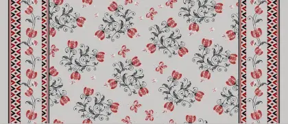 Pvc Printed fitted table covers Runner Roundup