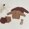 Sweater Kanak -kanak Knitted Tanpa Lengan Satu Piece