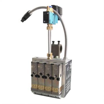 Máquina de fusão quente com spray de borracha de tira contínua