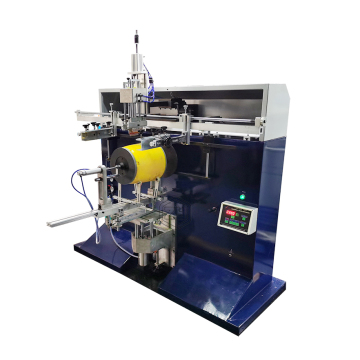 Big Plastic Bucket Manual Hydraulic Cylindrical Screen Printing Machine