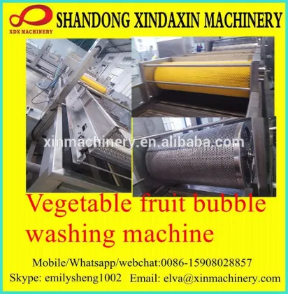 Continuosly Big Capacity Potato, Apply Bubble Washing Machine ; Industrial Bubble Washing Machine
