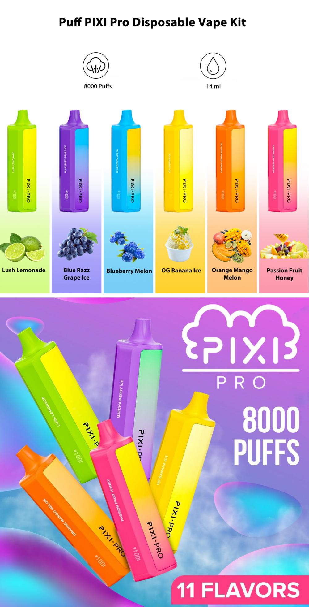 18puff Pixi Pro Disposable Vape Kit 1