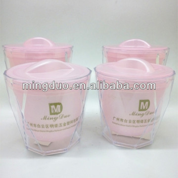 Plastic PS jar pot container 50ml 100ml 180ml 200ml for cosmetic face hair care shampoo body lotion conditioner cream scrub