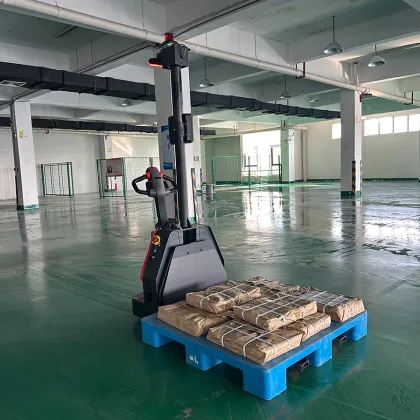 Point-to-point floor handling robot forklift
