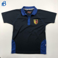 custom printing black sport campus polo shirts