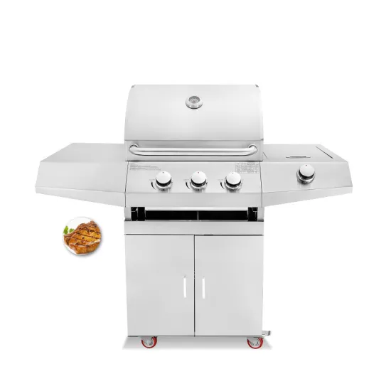 Hot Selling Black 3 Burners Outdoor smokeless Gas BBQ Grills outdoor