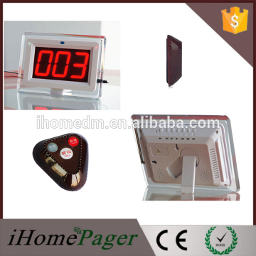 Housemaid alarm system wireless waiter table call and display receiver