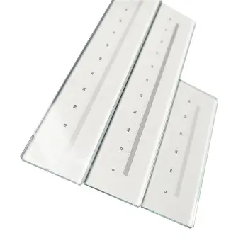 High Accuracy Precision Inspecting Ruler Cross Calibration Glass Ruler