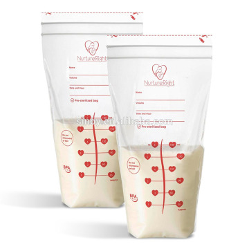 BPA free breastmilk storage pouch bag Prevents leaks and spills