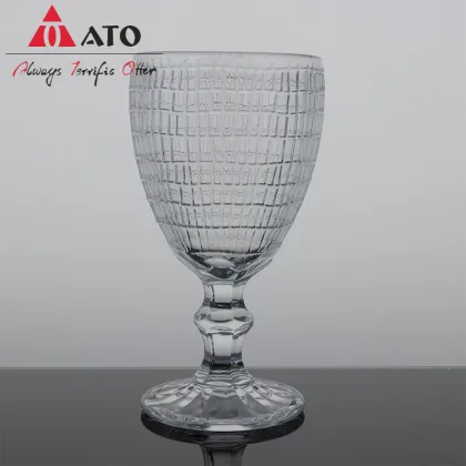 Embossed American Latte Iced Coffee Cup Wine Glass