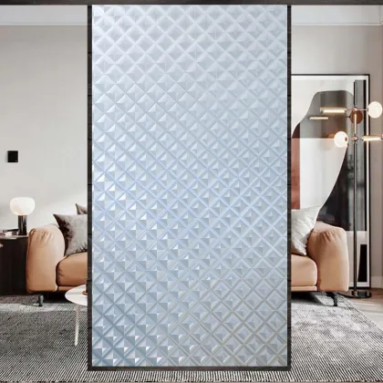 Frosting transparent static window sticker