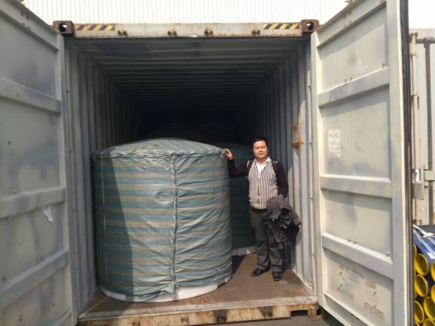 Myanmar customer frp tank and brine tank
