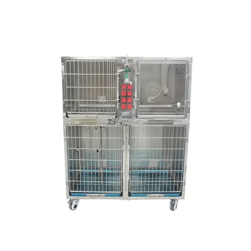 Customized Stainless Steel Veterinary ICU Cage