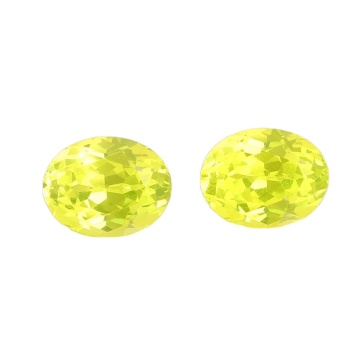 Wholesale Fluorescent Yellow YAG Artificial Garnet Stone for Jewelry