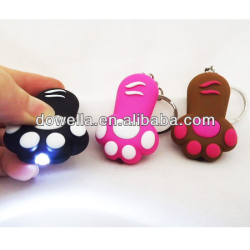 small light up keychain for promotion gift custom sound keychain